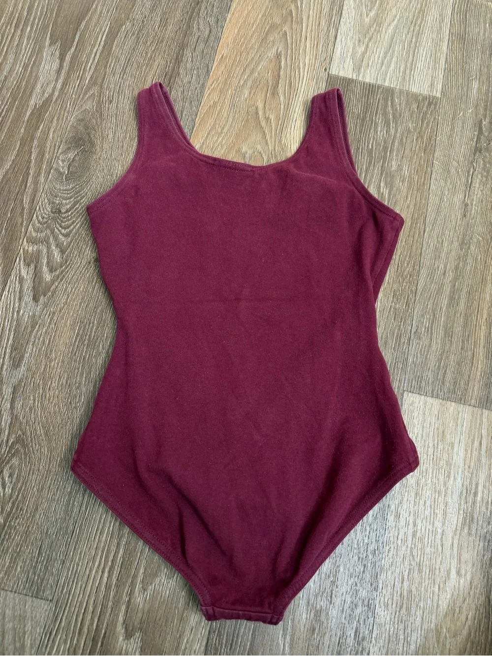 Capezio Girls' Burgundy Tank Dance Bodysuit